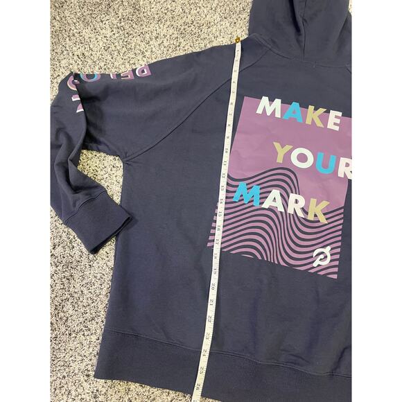 Peloton “Make Your Mark” Quarter Zip Pullover Hoodie, Women’s M, Gray/Purple - Picture 10 of 11